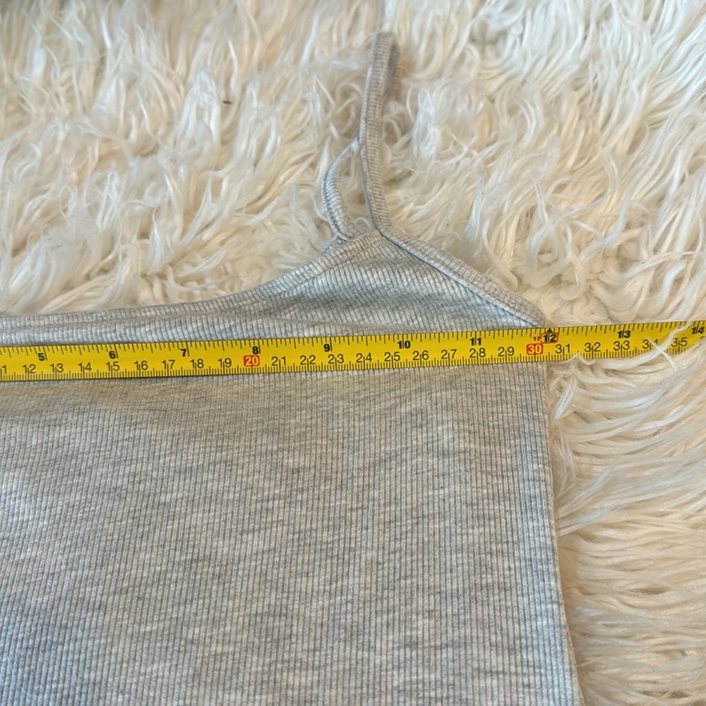 Joah Brown one strap grey ribbed dress - Picture 4 of 5